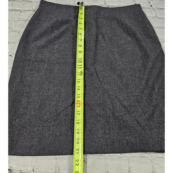 Vintage Burberrys Of London Skirt Gray Wool Pencil Career WOMENS SIZE 14P - Picture 2 of 10